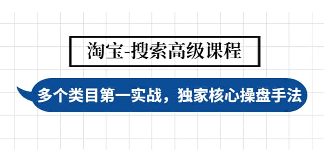 淘宝-搜索高级课程：多个类目第一实战，独家核心操盘手法